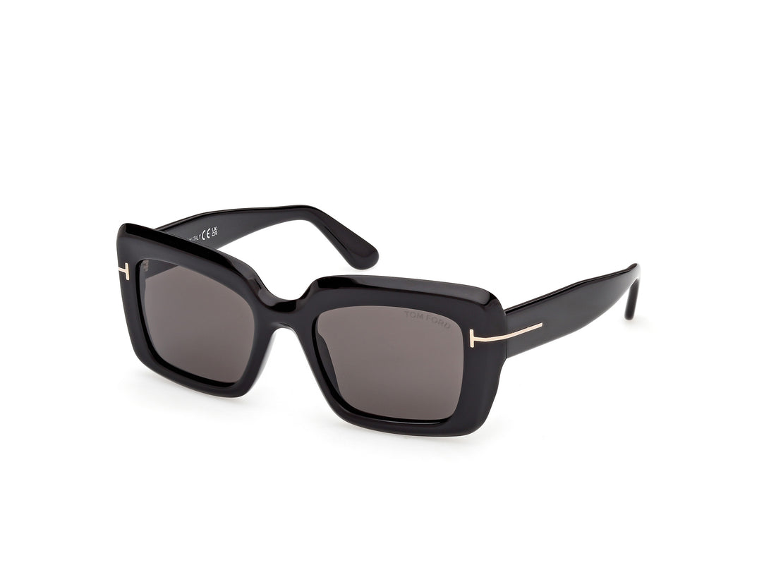 Sonnenbrillen tom ford ft1318 leila-02 01a negro rectangular femenino größe 52mm - Hauptansicht