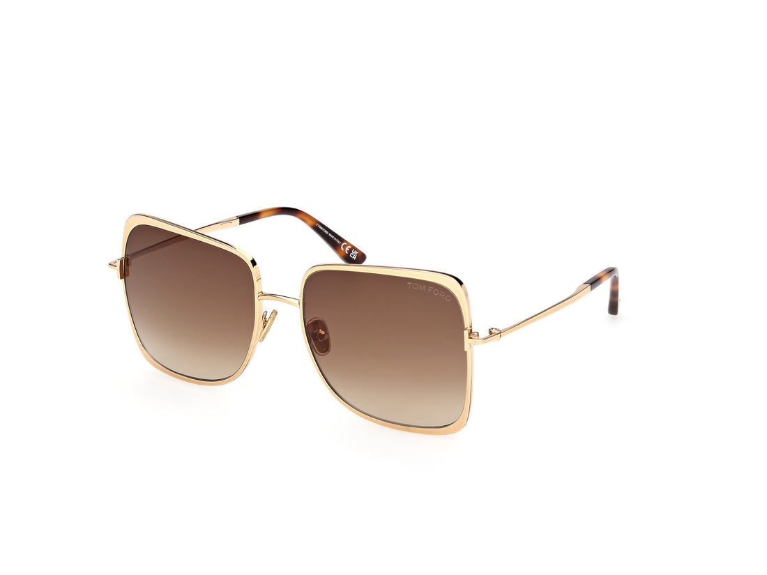 Sonnenbrillen tom ford ft1319 tara-02 30f dorado geometric femenino größe 57mm - Hauptansicht