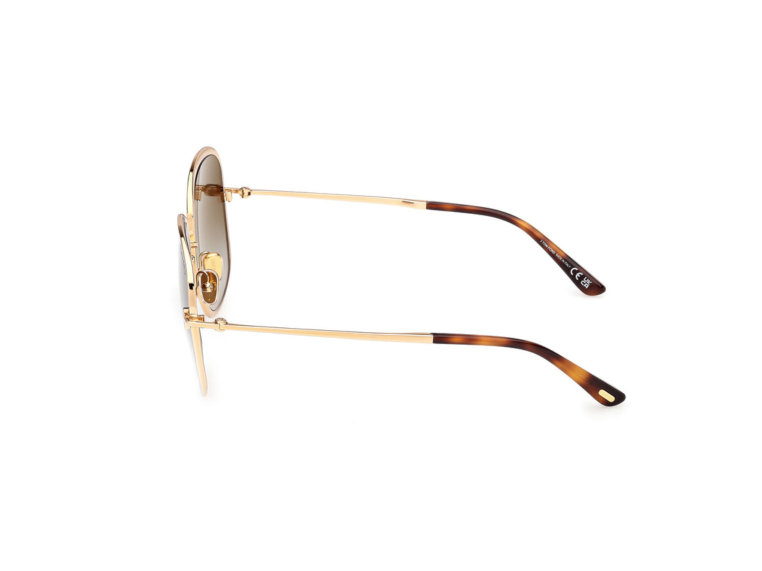 Sonnenbrillen tom ford ft1320 sofia-02 30p dorado round femenino größe 57mm - Detailansicht