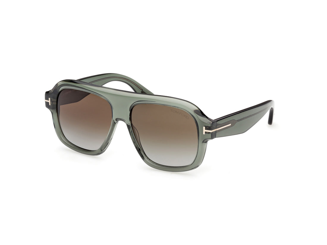 Óculos de sol tom ford ft1324 rhonda-02 93p verde pilot femenino tamanho 56mm - Vista principal