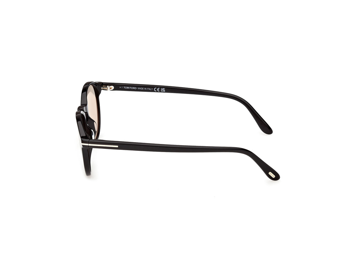 Sonnenbrillen tom ford ft1331 prescott-02 01e negro round masculino größe 51mm - Detailansicht