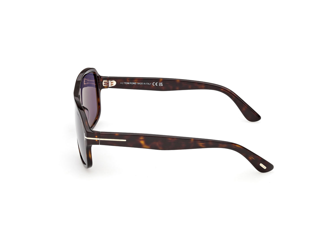 Lunettes de soleil tom ford ft1335 william-02 52v havana navigator masculino taille 63mm - Vue détaillée