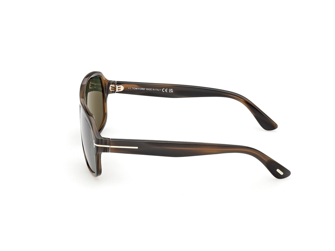 Óculos de sol tom ford ft1335 william-02 55n havana navigator masculino tamanho 63mm - Vista de detalhe