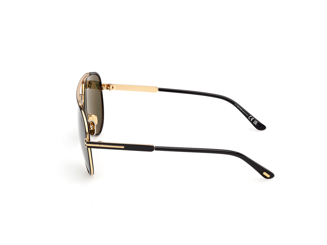 Sonnenbrillen tom ford ft1340 rupert-02 01n negro pilot masculino größe 63mm - Detailansicht