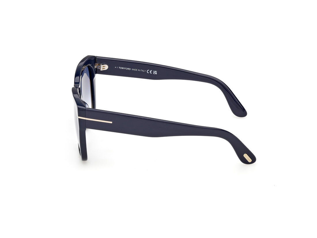 Óculos de sol tom ford ft1343 flynn-02 90w azul butterfly femenino tamanho 55mm - Vista de detalhe