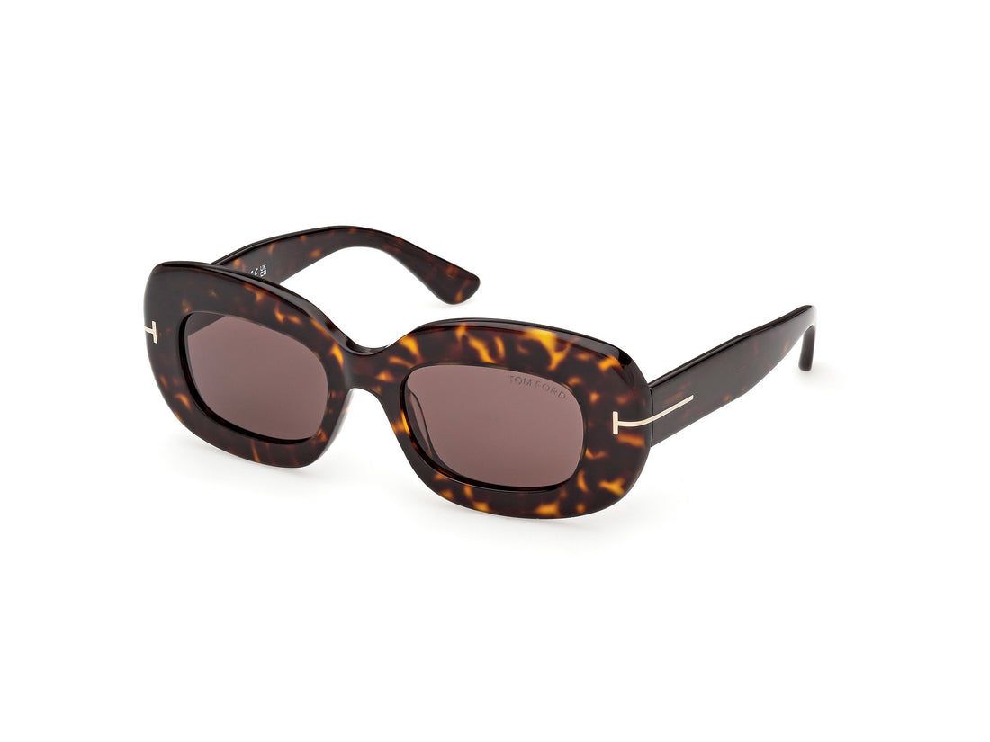 Óculos de sol tom ford ft1345 islay-02 52e havana rectangular femenino tamanho 50mm - Vista principal