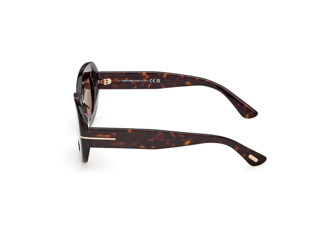 Gafas de sol tom ford ft1345 islay-02 52e havana rectangular femenino talla 50mm - Vista de detalle