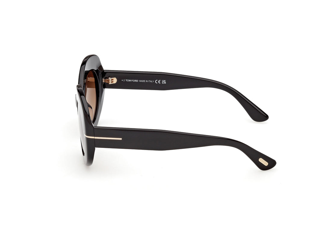 Gafas de sol tom ford ft1346 claudette-02 01f negro round femenino talla 51mm - Vista de detalle