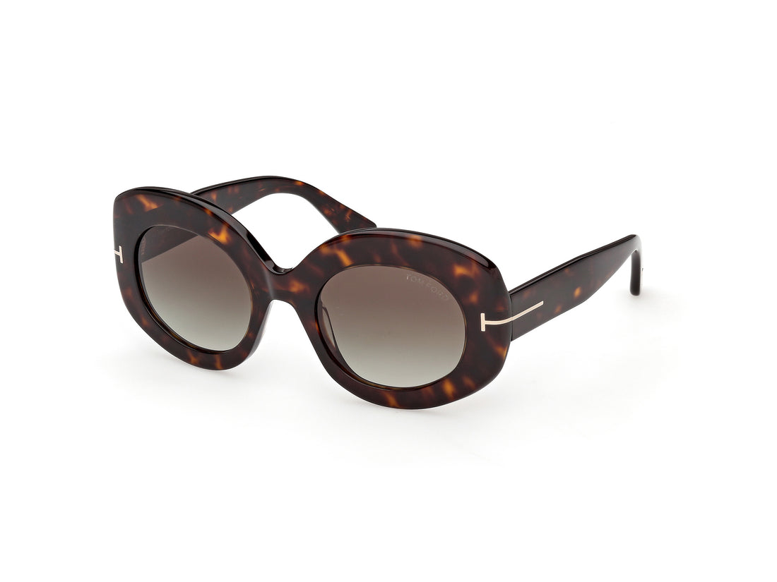 Gafas de sol tom ford ft1346 claudette-02 52b havana round femenino talla 51mm - Vista principal