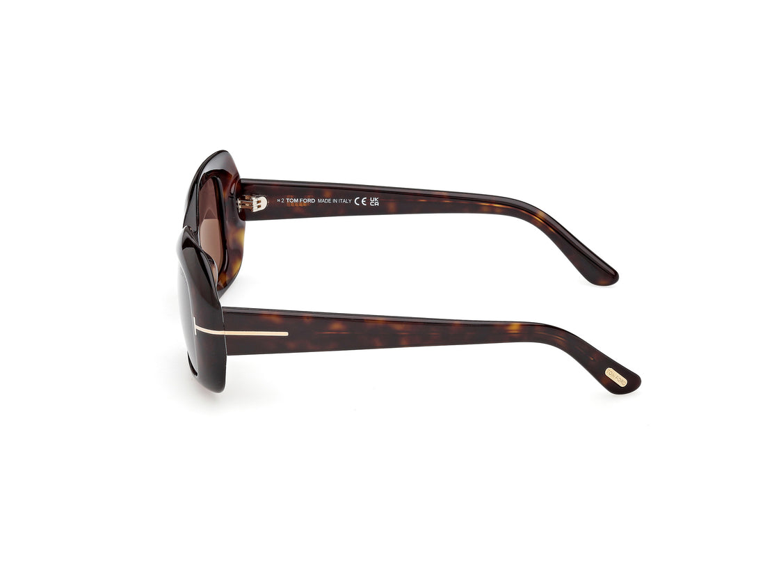 Gafas de sol tom ford ft1347 paloma-02 52e havana rectangular femenino talla 51mm - Vista de detalle
