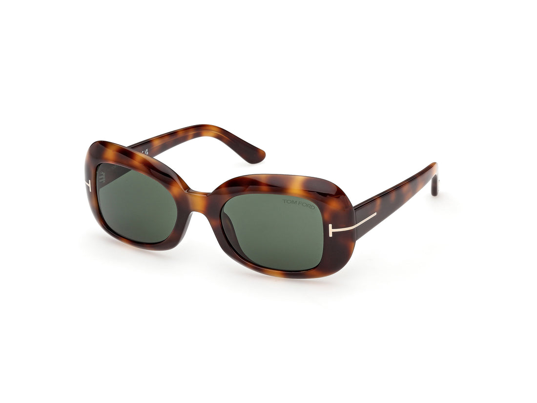 Sonnenbrillen tom ford ft1347 paloma-02 53n havana rectangular femenino größe 51mm - Hauptansicht