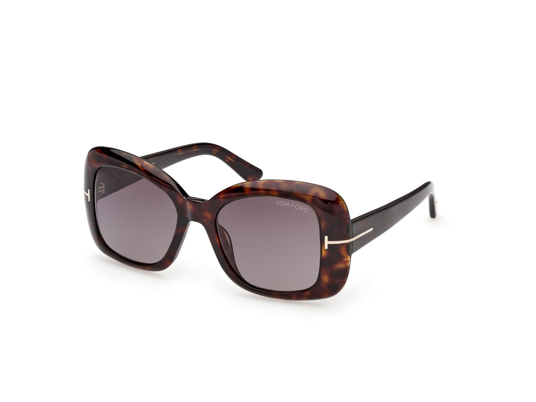 Óculos de sol tom ford ft1348 sandra-02 52k havana square femenino tamanho 52mm - Vista principal