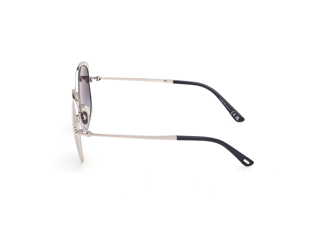 Gafas de sol tom ford ft1349 abbey-02 14w plateado round femenino talla 58mm - Vista de detalle