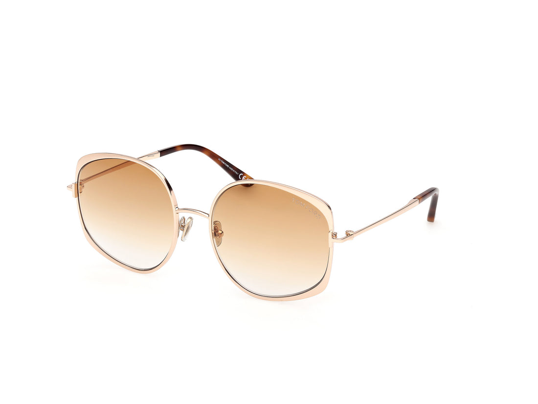Sonnenbrillen tom ford ft1349 abbey-02 28f dorado round femenino größe 58mm - Hauptansicht