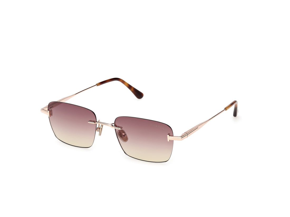 Sonnenbrillen tom ford ft1354 jake-02 28z dorado rectangular unisex größe 54mm - Hauptansicht