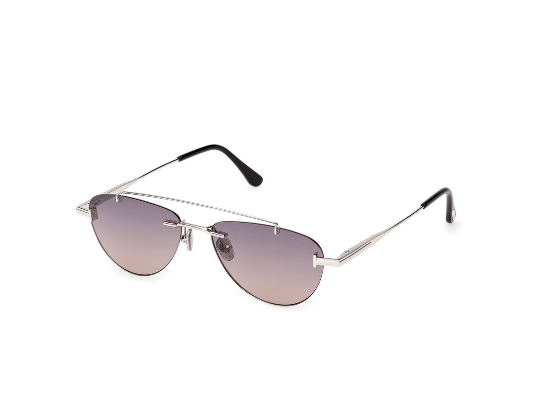Sonnenbrillen tom ford ft1356 astor-02 16b plateado pilot unisex größe 55mm - Hauptansicht