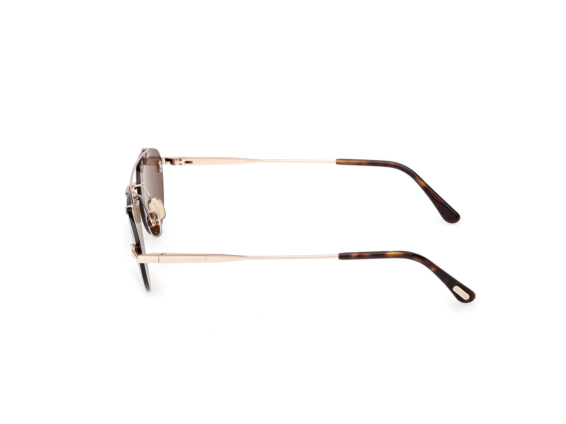 Sonnenbrillen tom ford ft1356 astor-02 28a dorado pilot unisex größe 55mm - Detailansicht