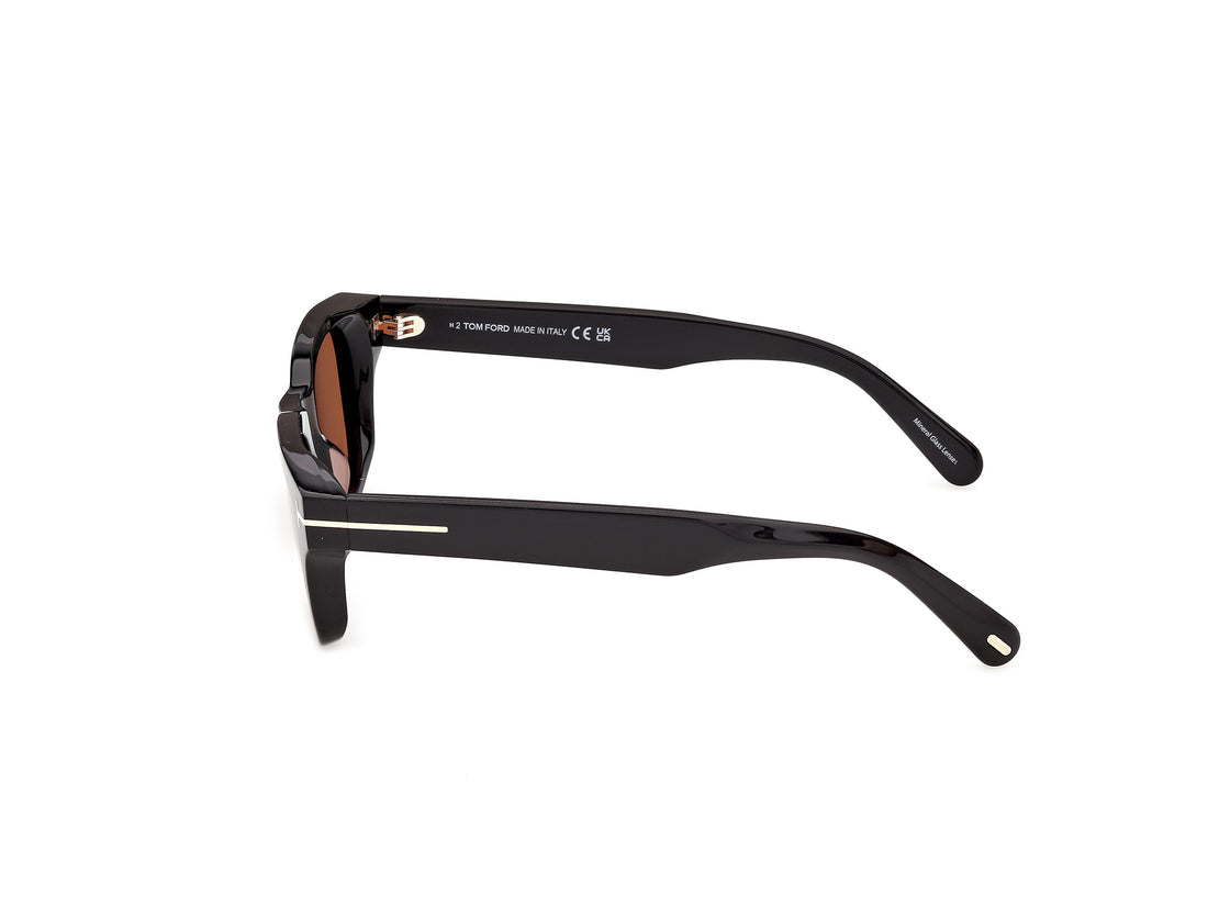 Gafas de sol tom ford ft1357 caleb-02 01e negro square masculino talla 50mm - Vista de detalle
