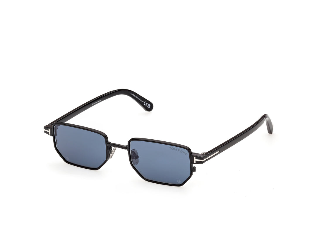 Gafas de sol tom ford ft1360 liam-02 01v negro rectangular masculino talla 51mm - Vista principal