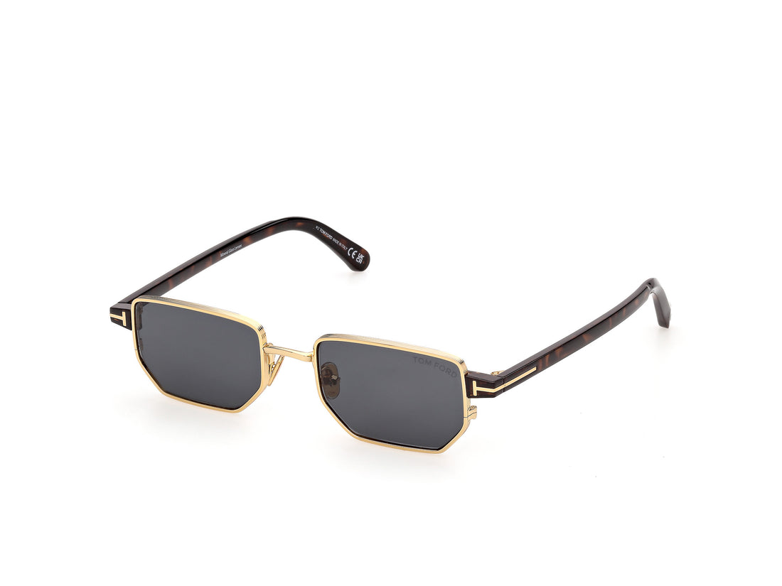 Sonnenbrillen tom ford ft1360 liam-02 30a dorado rectangular masculino größe 51mm - Hauptansicht