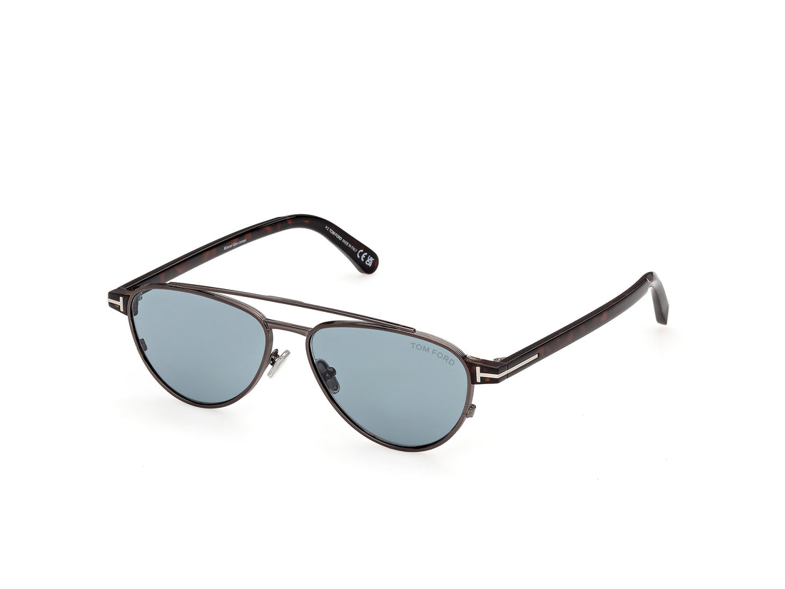 Gafas de sol tom ford ft1361 anthony-02 08v plateado pilot masculino talla 55mm - Vista principal