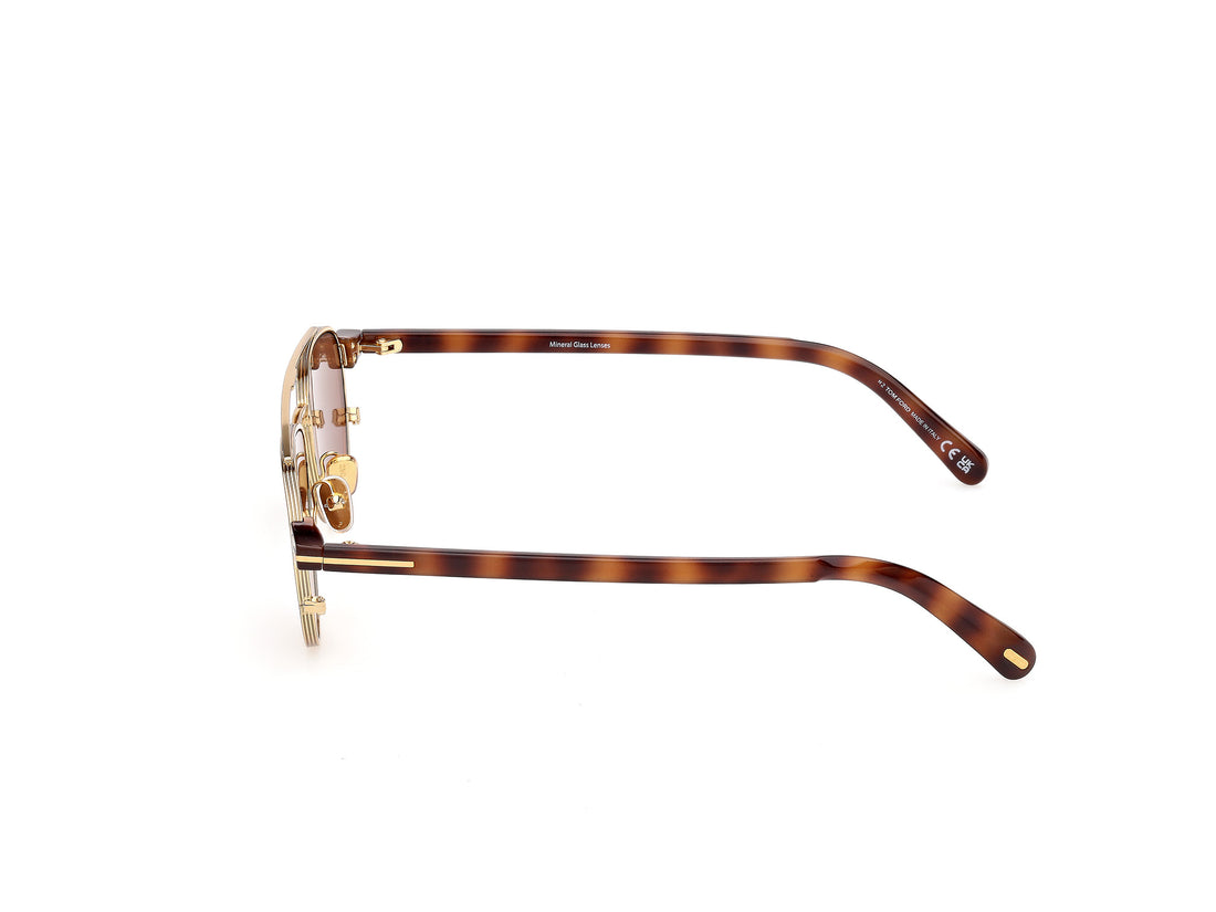 Gafas de sol tom ford ft1361 anthony-02 30e dorado pilot masculino talla 55mm - Vista de detalle