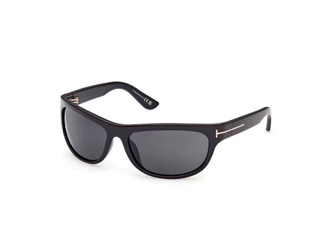 Sonnenbrillen tom ford ft1363 anders-02 01a negro rectangular masculino größe 62mm - Hauptansicht