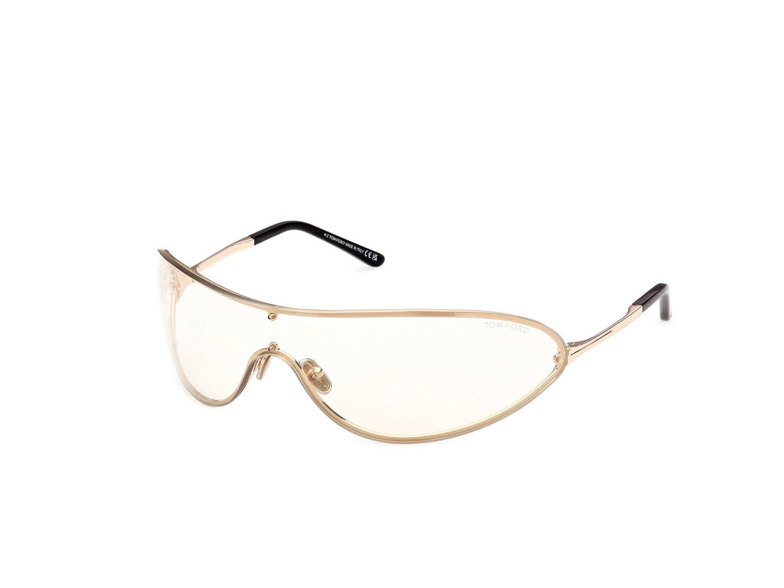 Occhiali da sole tom ford ft1396 brady-02 32c dorado shield unisex taglia 99mm - Vista principale