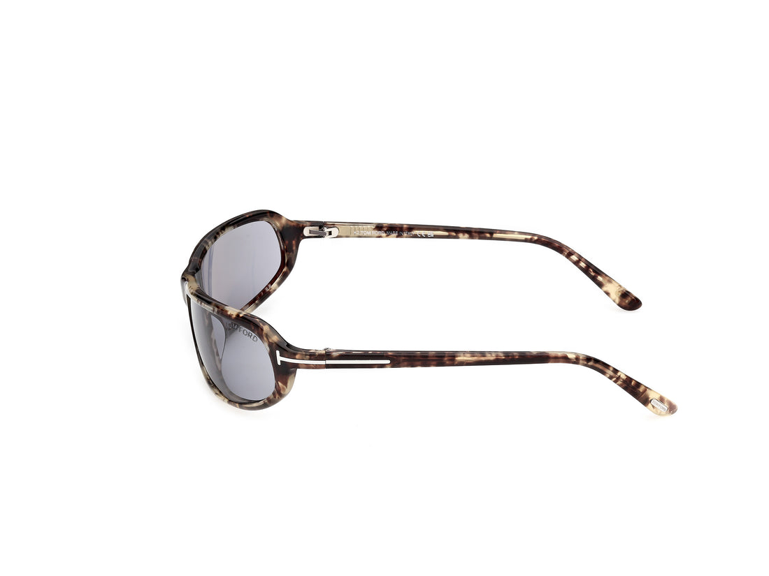 Gafas de sol tom ford ft1400 addison-02 56a havana rectangular unisex talla 64mm - Vista de detalle