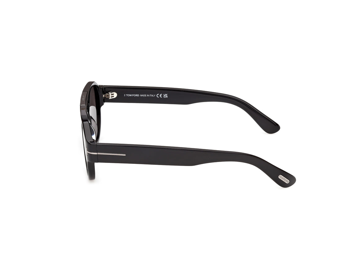 Solbriller tom ford ft1407-n pablo-02 01a negro pilot masculino størrelse 52mm - Detaljeret visning