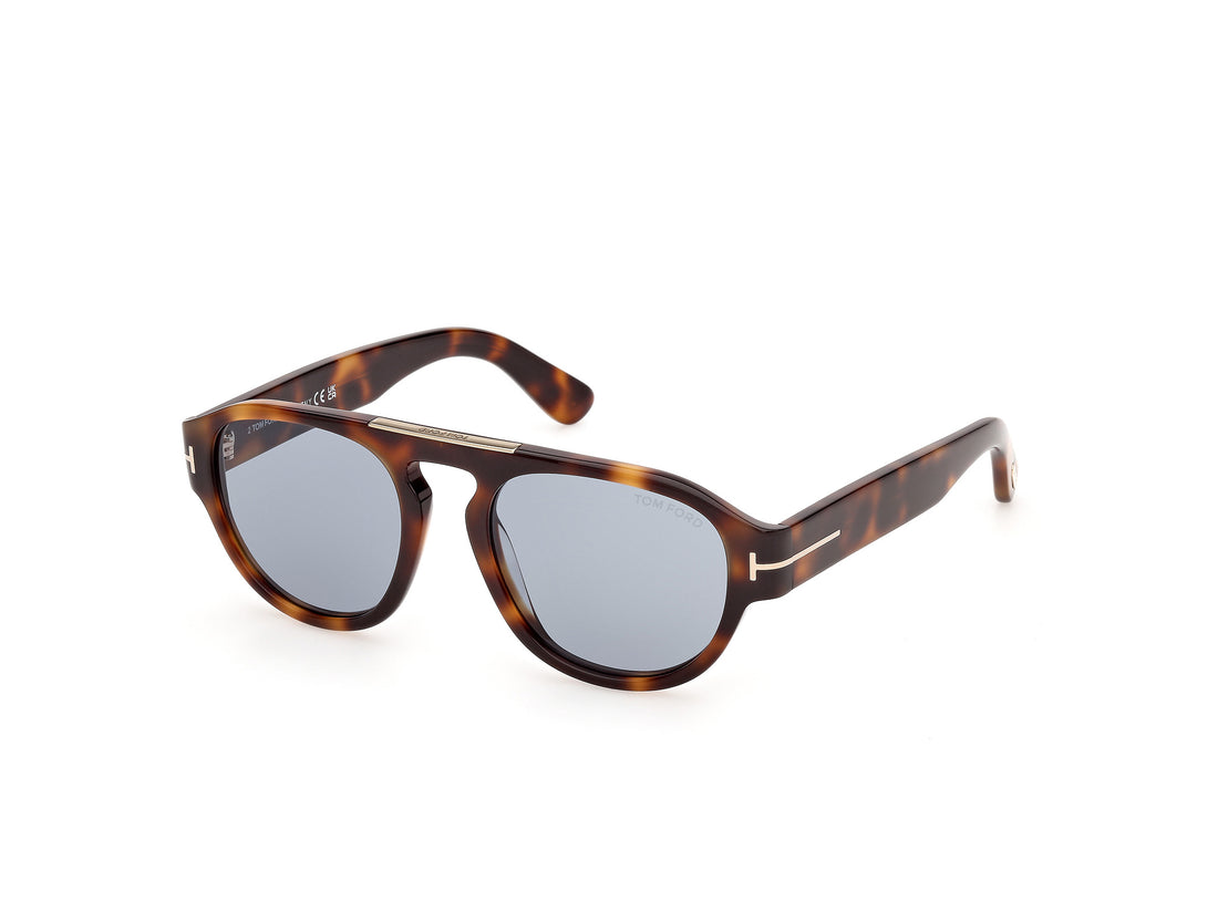 Solbriller tom ford ft1407 pablo-02 53a havana pilot masculino størrelse 52mm - Hovedvisning