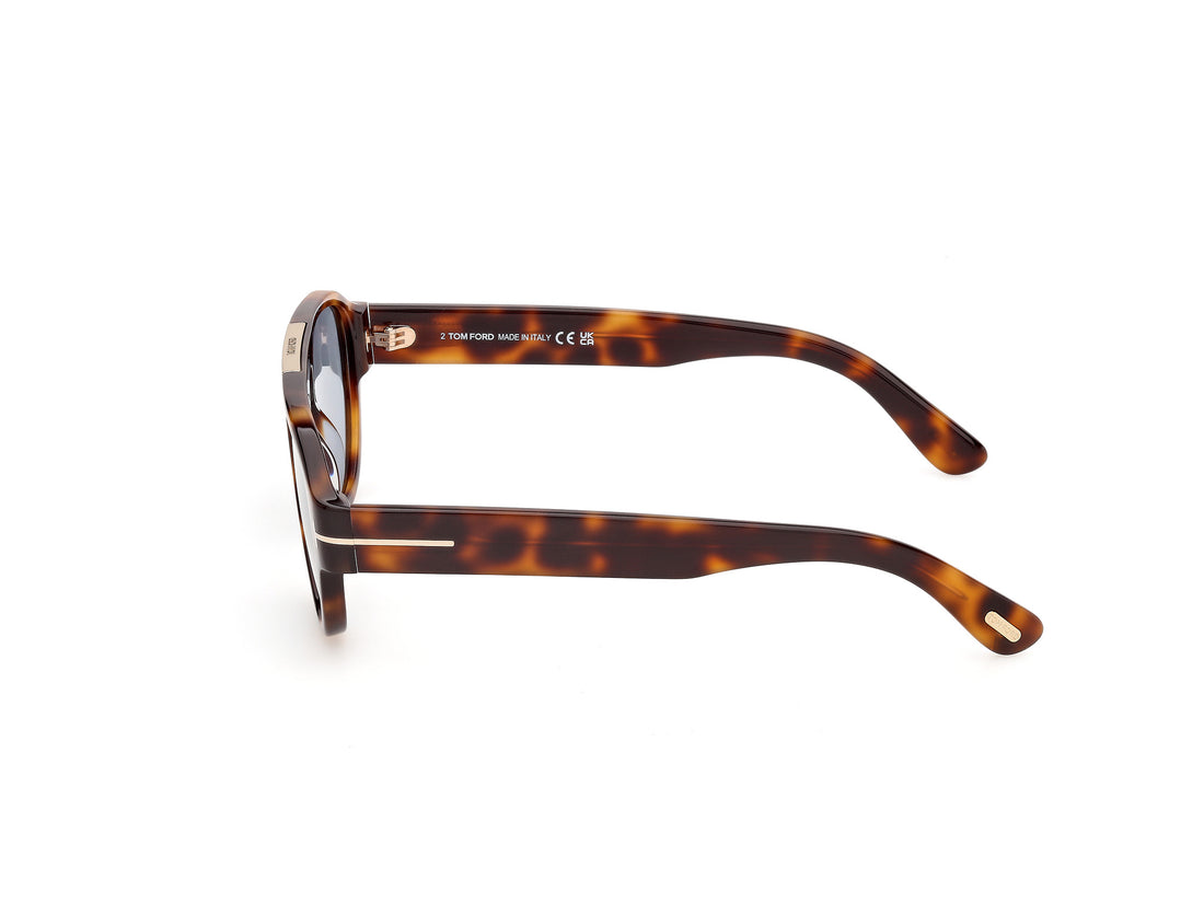 Solbriller tom ford ft1407 pablo-02 53a havana pilot masculino størrelse 52mm - Detaljeret visning