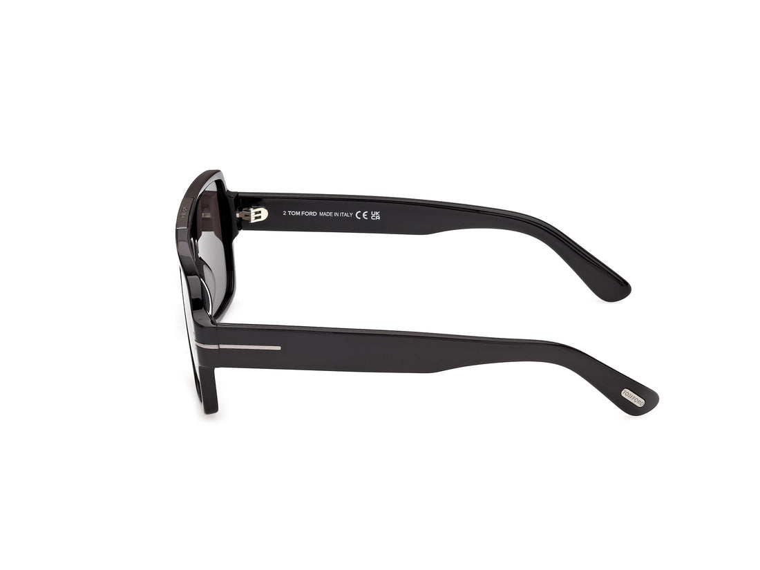 Solbriller tom ford ft1408-n sean-02 01a negro navigator masculino størrelse 57mm - Detaljeret visning