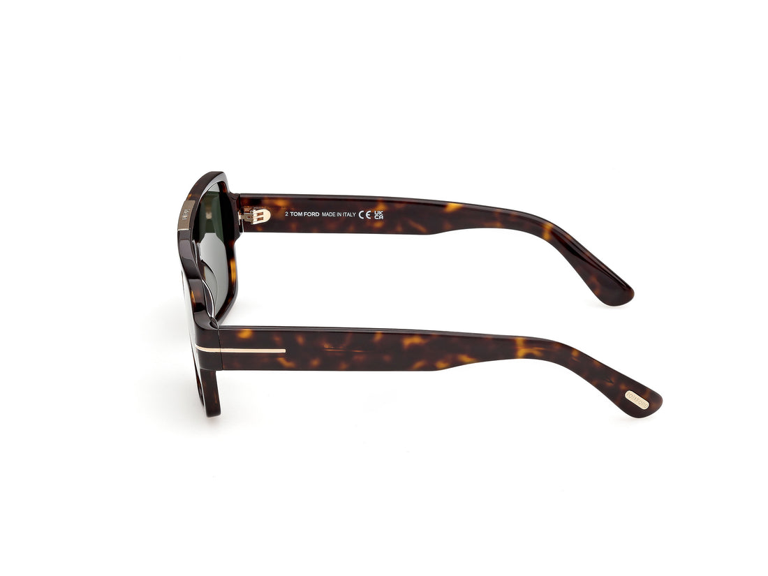 Solbriller tom ford ft1408 sean-02 52n havana navigator masculino størrelse 57mm - Detaljeret visning