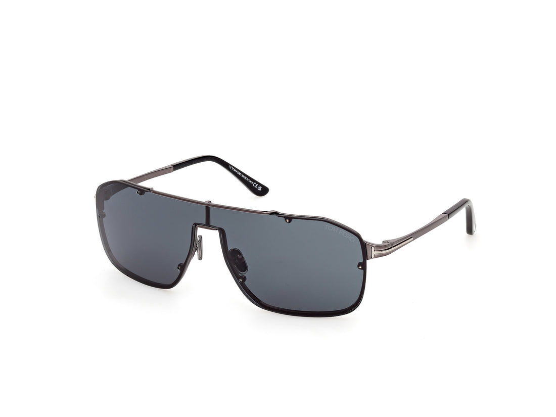 Solbriller tom ford ft1411 rock-02 08v plateado pilot masculino størrelse 0mm - Hovedvisning