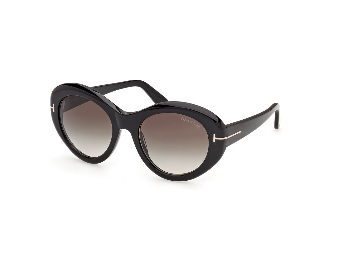 Sonnenbrillen tom ford ft1423 elodie-02 01b negro round femenino größe 54mm - Hauptansicht