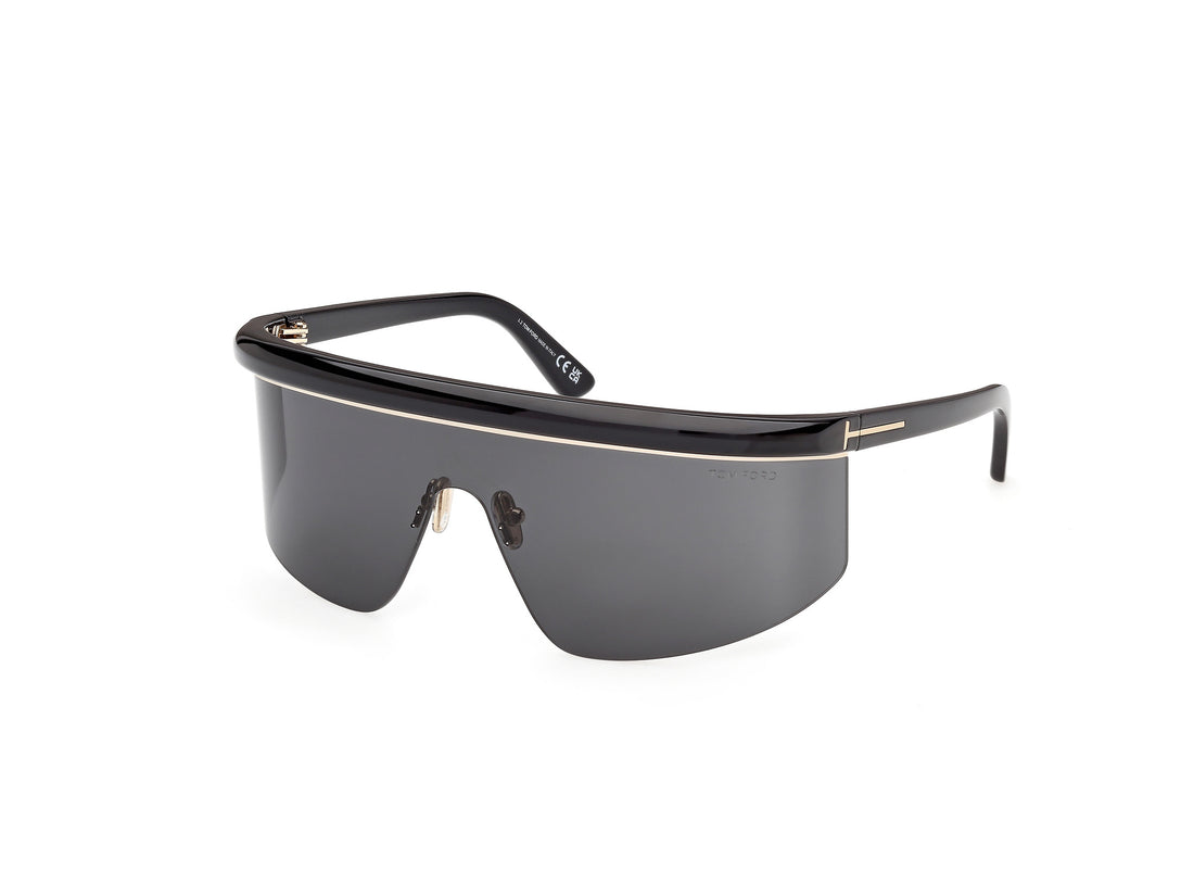 Solbriller tom ford ft1431 west-02 01a negro shield unisex størrelse 0mm - Hovedvisning