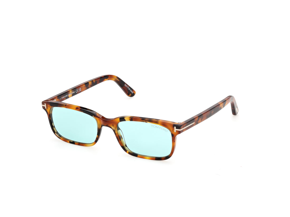Solbriller tom ford ft1480 scout-02 55n havana rectangular unisex størrelse 52mm - Hovedvisning