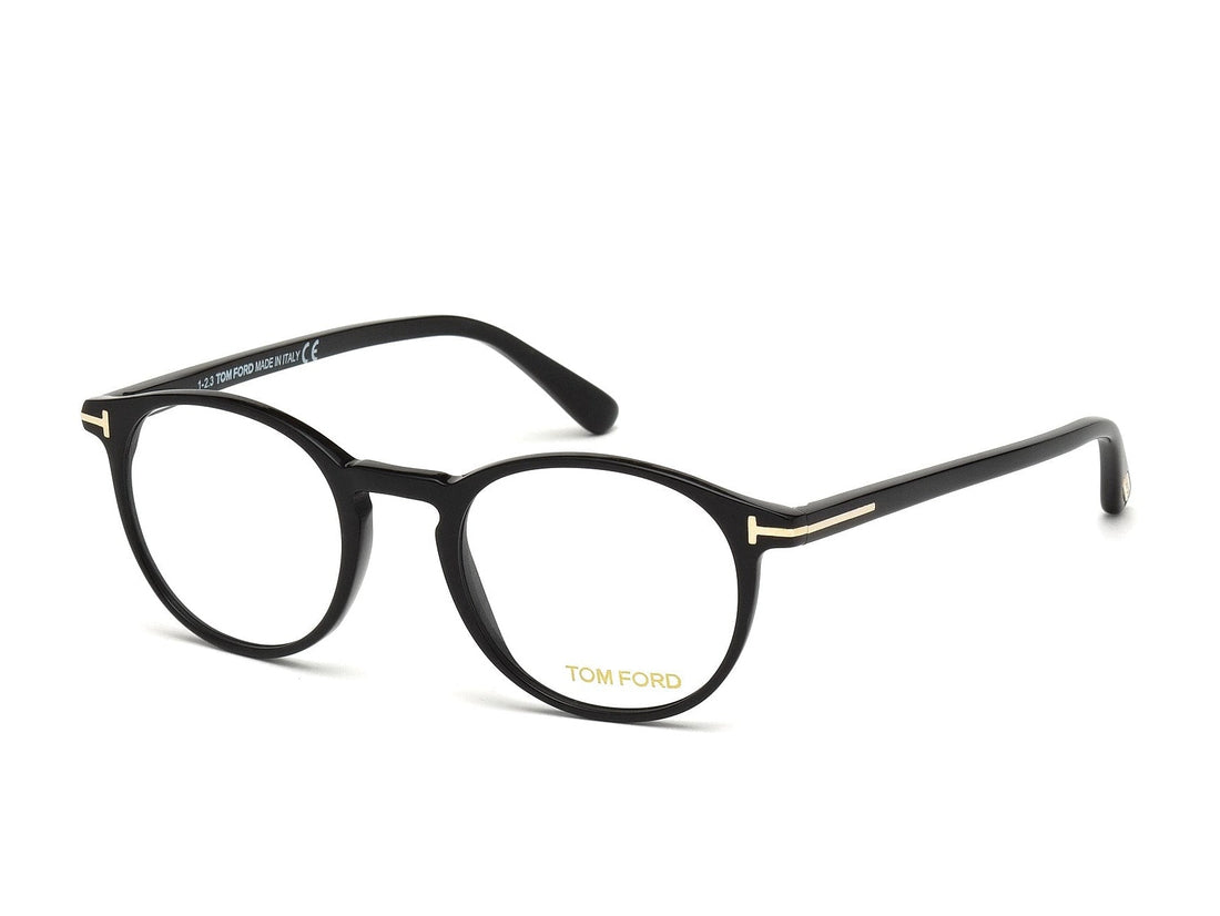 Glasögon tom ford ft5294 001 negro round masculino storlek 48mm - Huvudvy