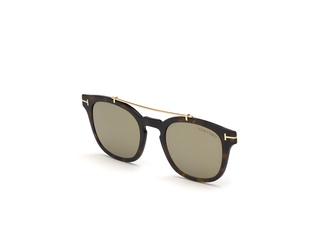 Gafas de sol tom ford ft5532-b-cl 52g havana geometric masculino talla 49mm - Vista principal