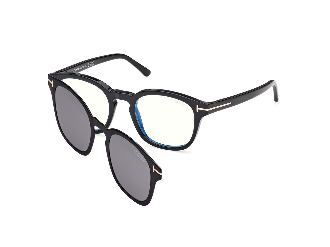 Brillen tom ford ft5532-b 01d negro round masculino größe 52mm - Hauptansicht