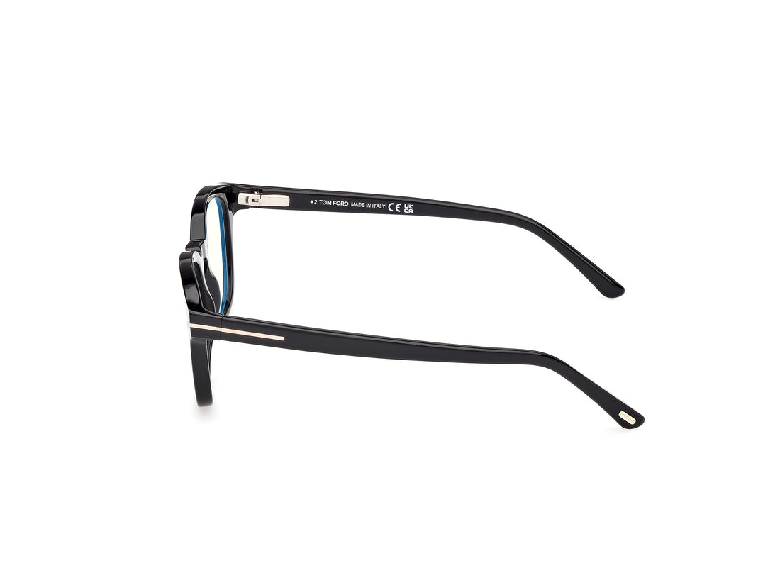 Brillen tom ford ft5532-b 01d negro round masculino größe 52mm - Detailansicht