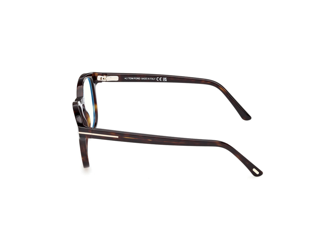 Brillen tom ford ft5532-b 52n havana round masculino größe 52mm - Detailansicht