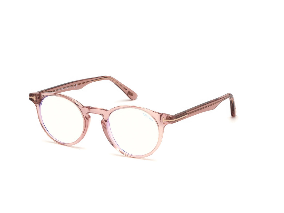 Occhiali da vista tom ford ft5557-b 072 rosa round unisex taglia 48mm - Vista principale