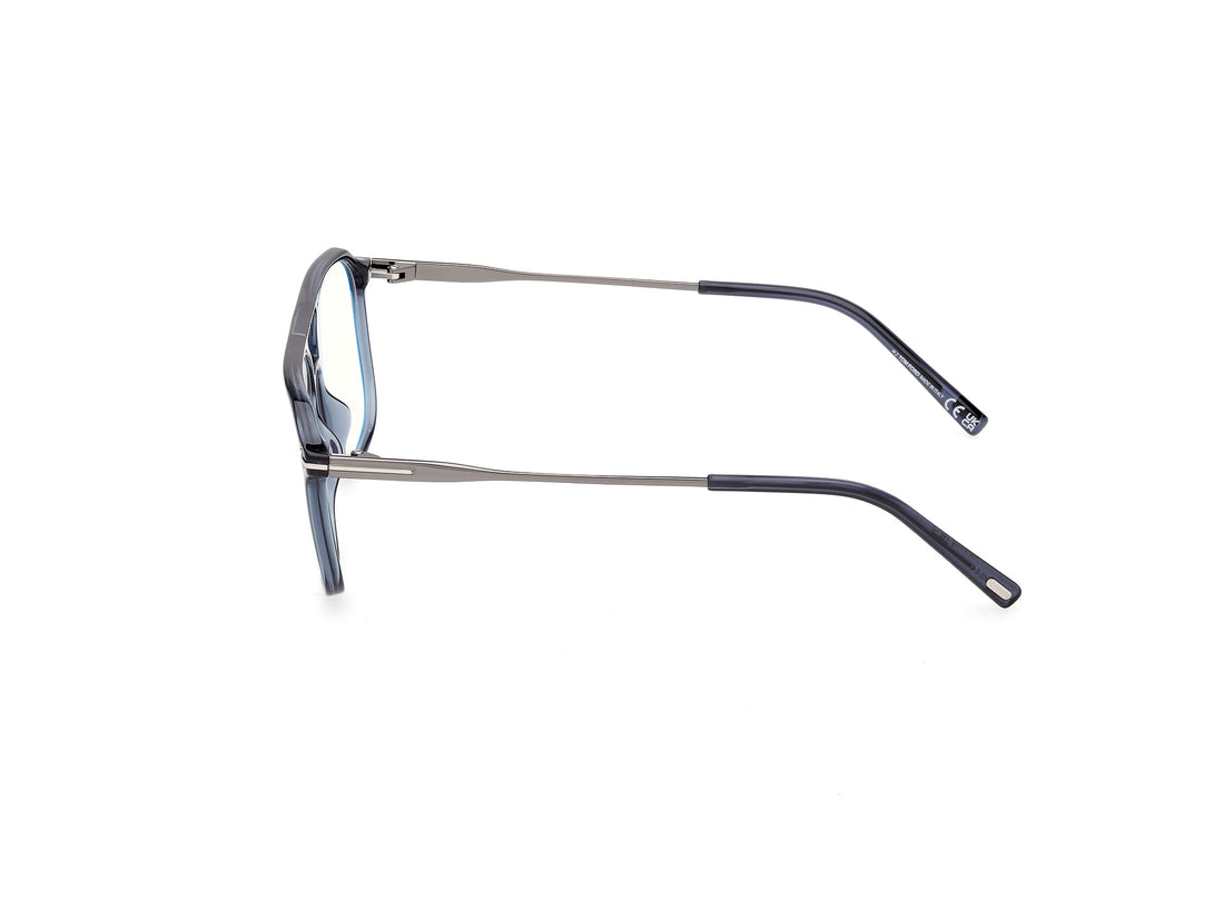 Gafas graduadas tom ford ft5665-b 090 azul navigator masculino talla 54mm - Vista de detalle