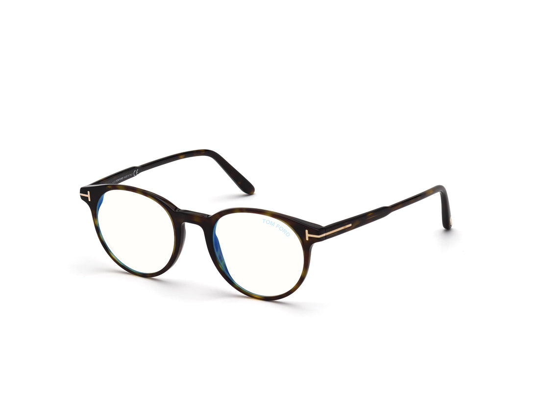Gafas graduadas tom ford ft5695-b 052 havana round masculino talla 49mm - Vista principal