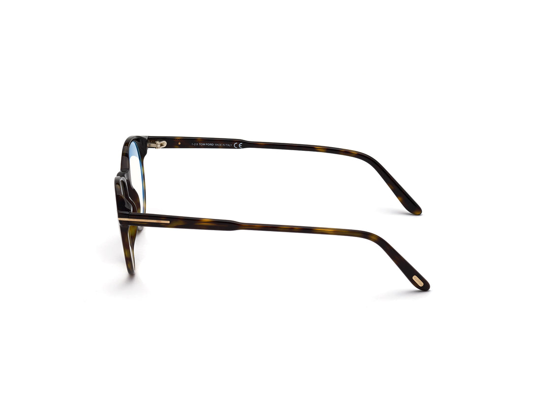 Gafas graduadas tom ford ft5695-b 052 havana round masculino talla 49mm - Vista de detalle