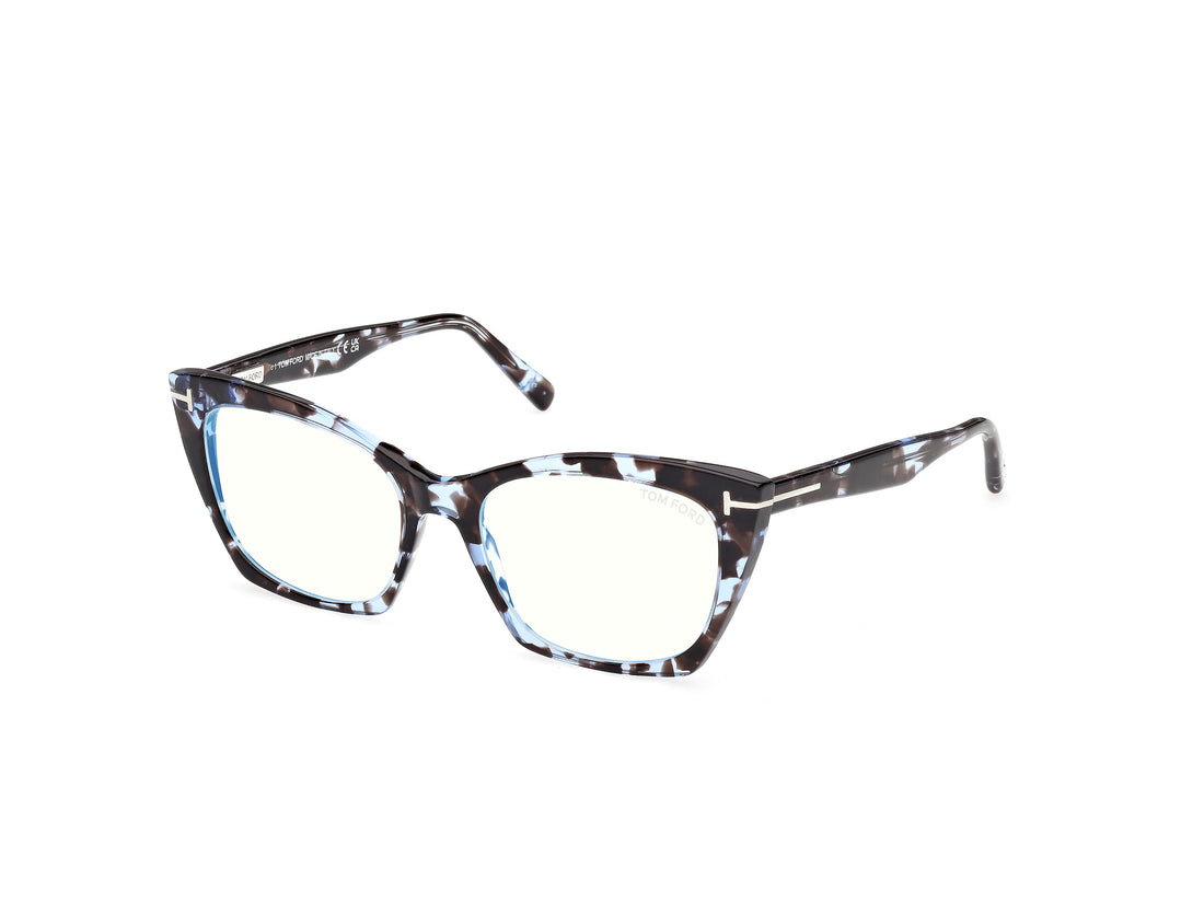 Occhiali da vista tom ford ft5709-b 56a havana cat eye femenino taglia 54mm - Vista principale