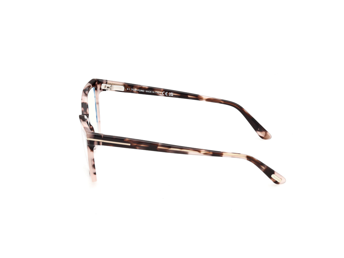 Briller tom ford ft5812-b 056 havana butterfly femenino størrelse 53mm - Detaljeret visning