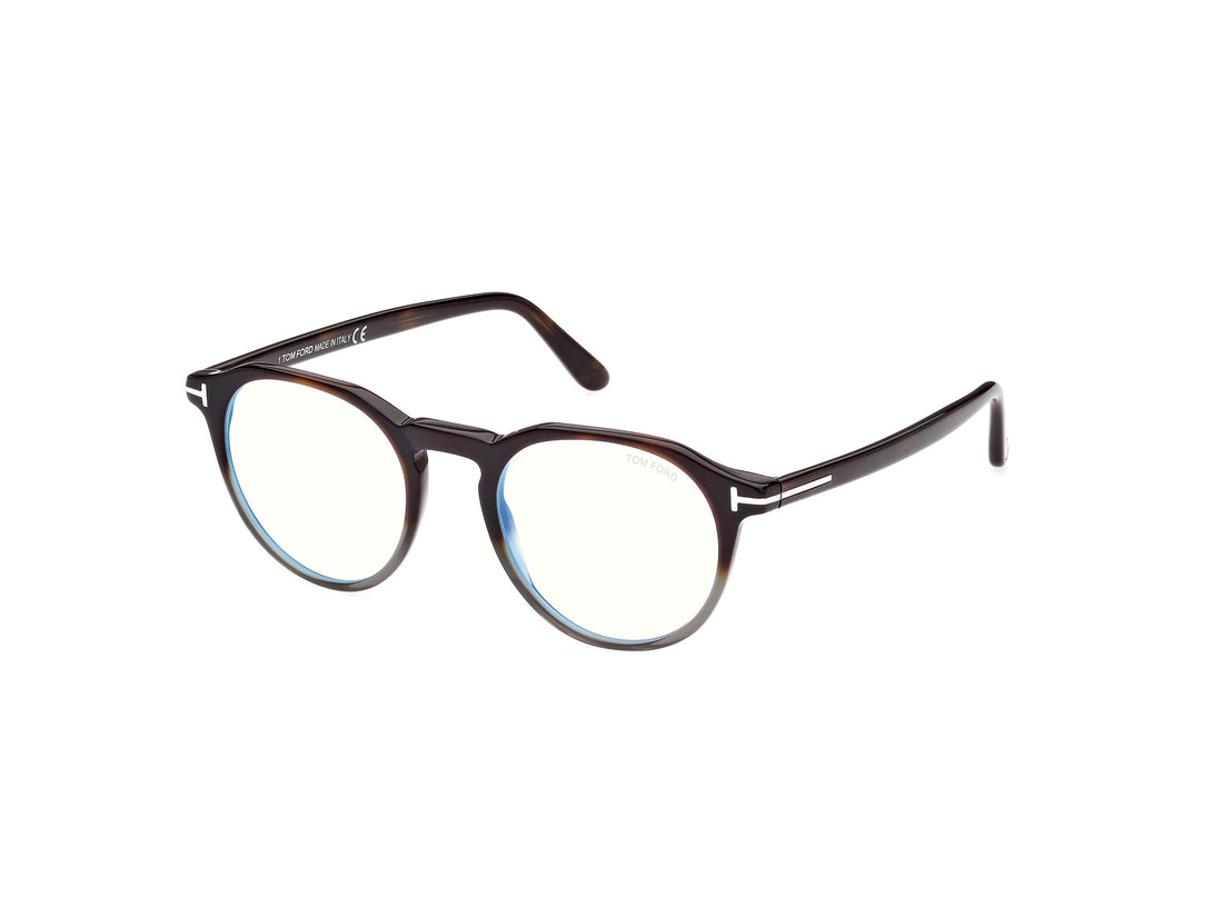 Gafas graduadas tom ford ft5833-b 056 havana round masculino talla 49mm - Vista principal